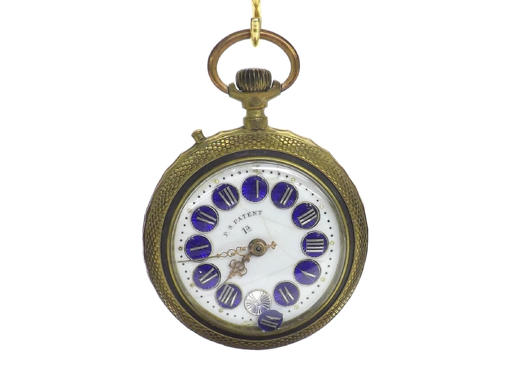 Appraisal: Roskopf Patent Systeme lever pocket watch three-quarter plate lever movement