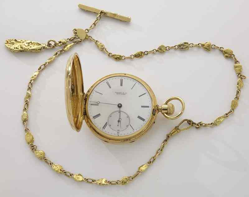 Appraisal: K gold Tiffany and Co pocket watch with Knugget over