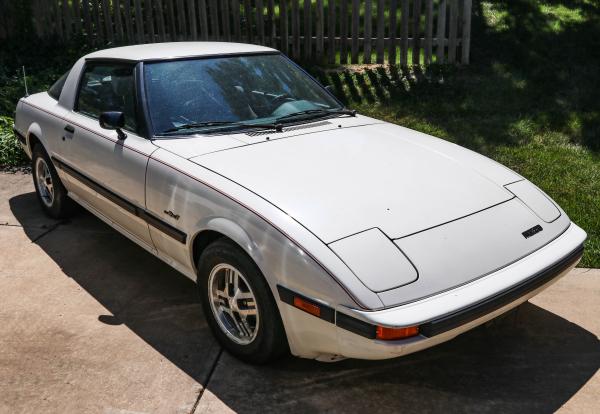 Appraisal: A MAZDA RX- Dover white with rotary engine five speed