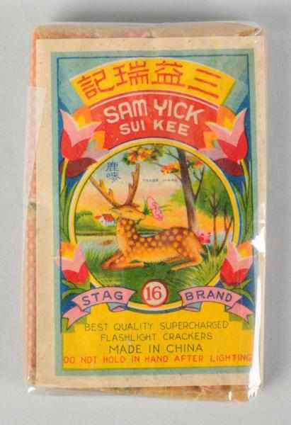 Appraisal: Stag Brand -Pack Firecrackers Class Manufactured by Sam Yick Sui