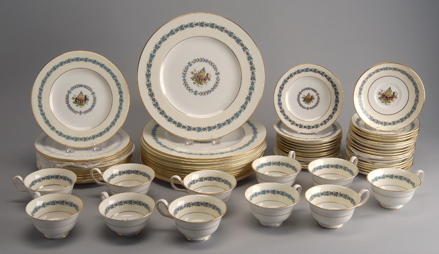 Appraisal: WEDGWOOD PARTIAL DINNER SERVICE FOR TWELVE in the Appledore pattern