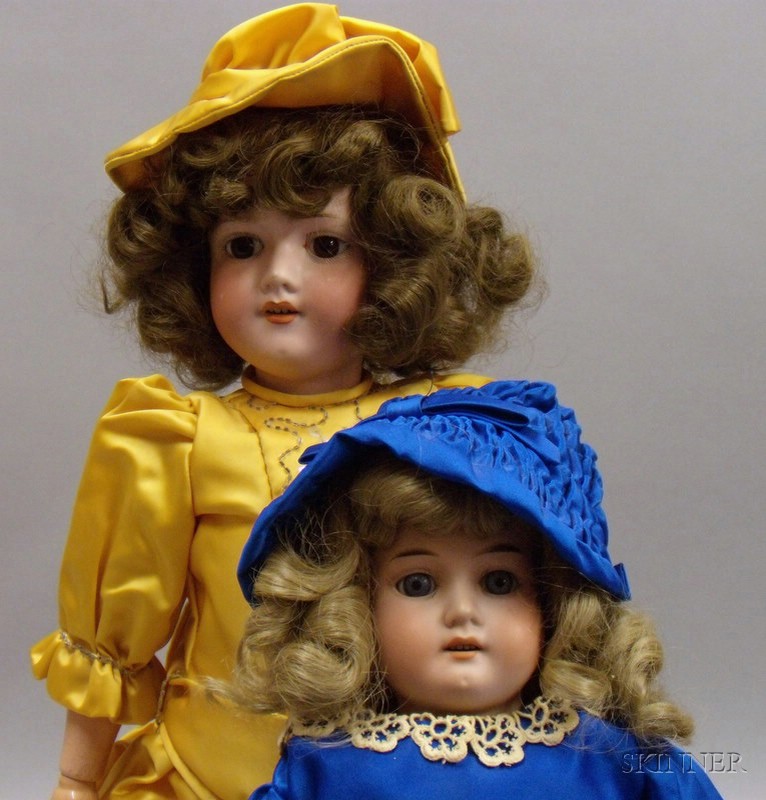 Appraisal: Two Armand Marseille Bisque Dolls early th century with fixed