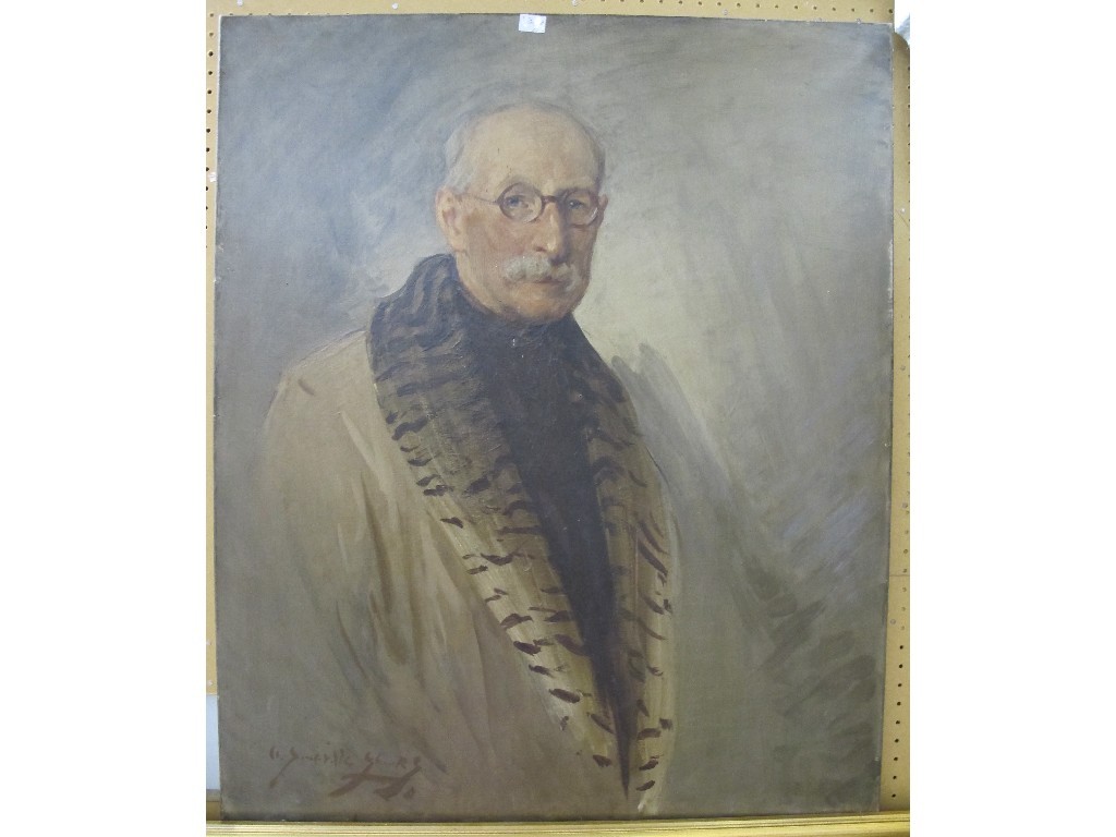 Appraisal: WILLIAM SOMERVILLE SHANKS RSW RSA Oil on canvas portrait of