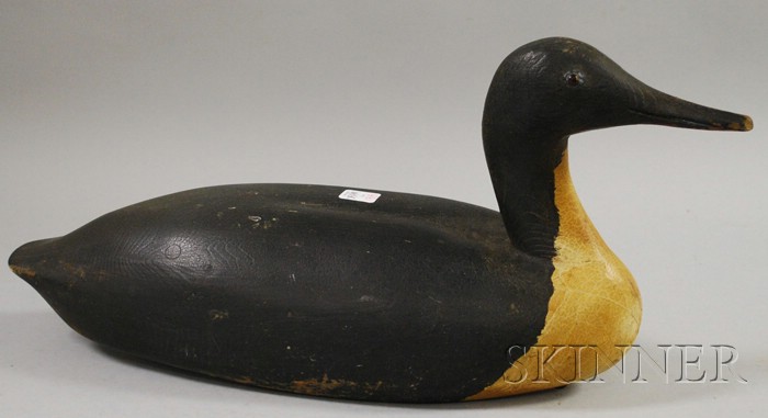 Appraisal: Carved and Painted Wooden Loon Decoy nd quarter th century