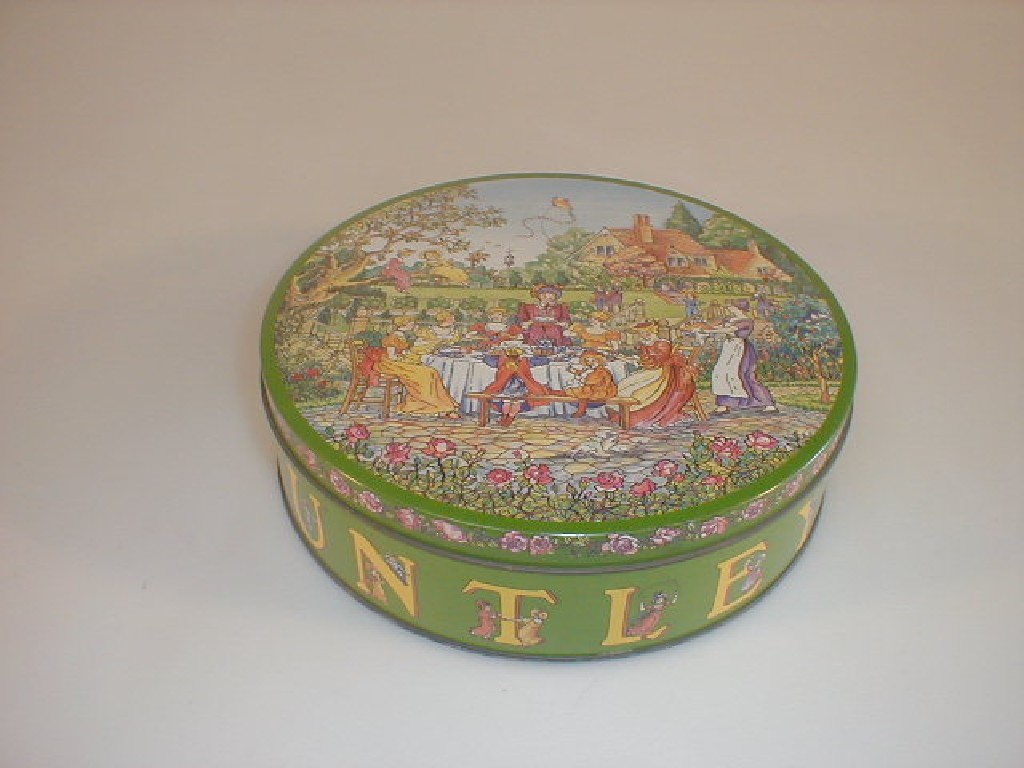 Appraisal: A Huntley and Palmers 'Naughty' Biscuit Tin the colourful cover