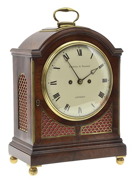 Appraisal: A FINE QUALITY REGENCY MAHOGANY CASED BRACKET CLOCK SIGNED GREVELL