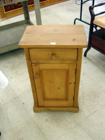 Appraisal: PINE BEDSIDE CABINET