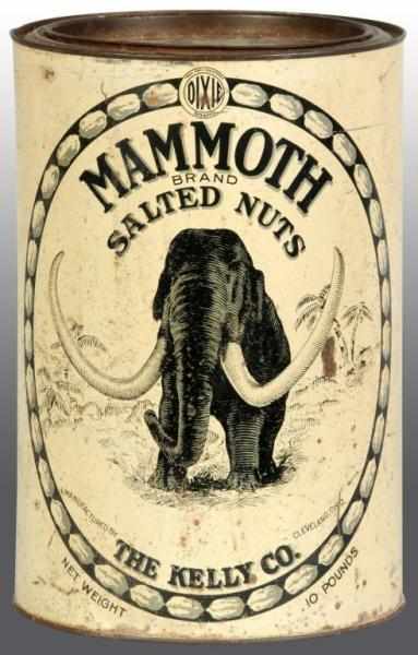 Appraisal: Mammoth Salted Nuts Counter Tin Description Same image of a