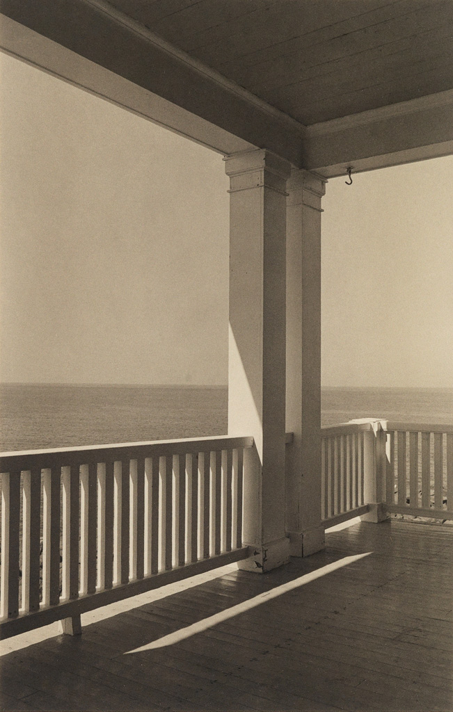 Appraisal: TICE GEORGE A - Porch Monhegan Island Maine Palladium print