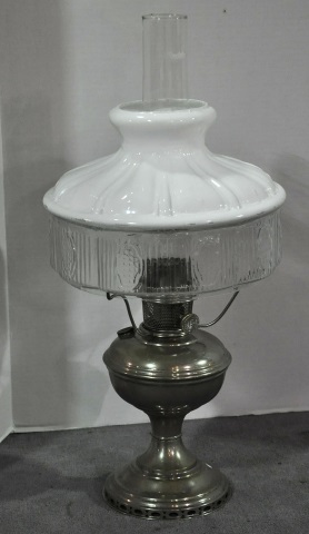 Appraisal: Vintage Aladdin LampWith shade Original nickel finish high