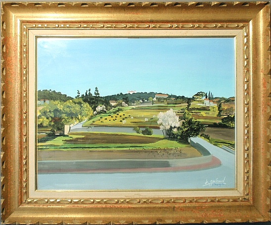 Appraisal: - Gerhard Adolph European - gouache landscape signed and titled