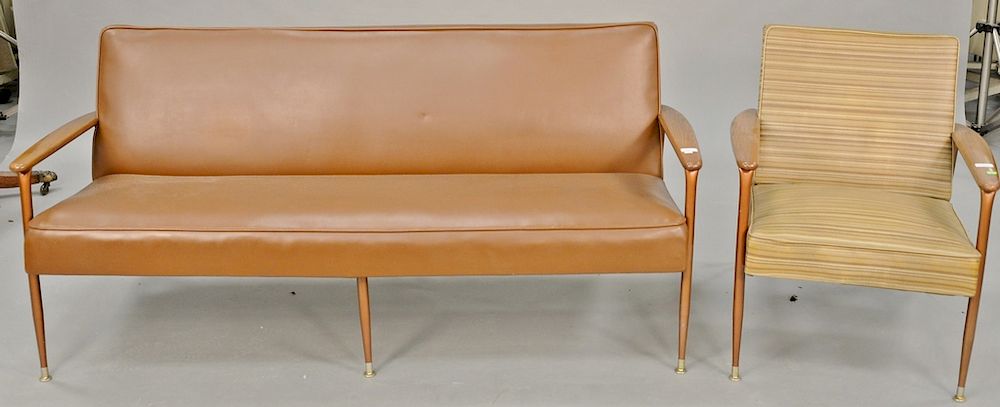 Appraisal: Four piece lot to include Baumritter Viko lounge chair and