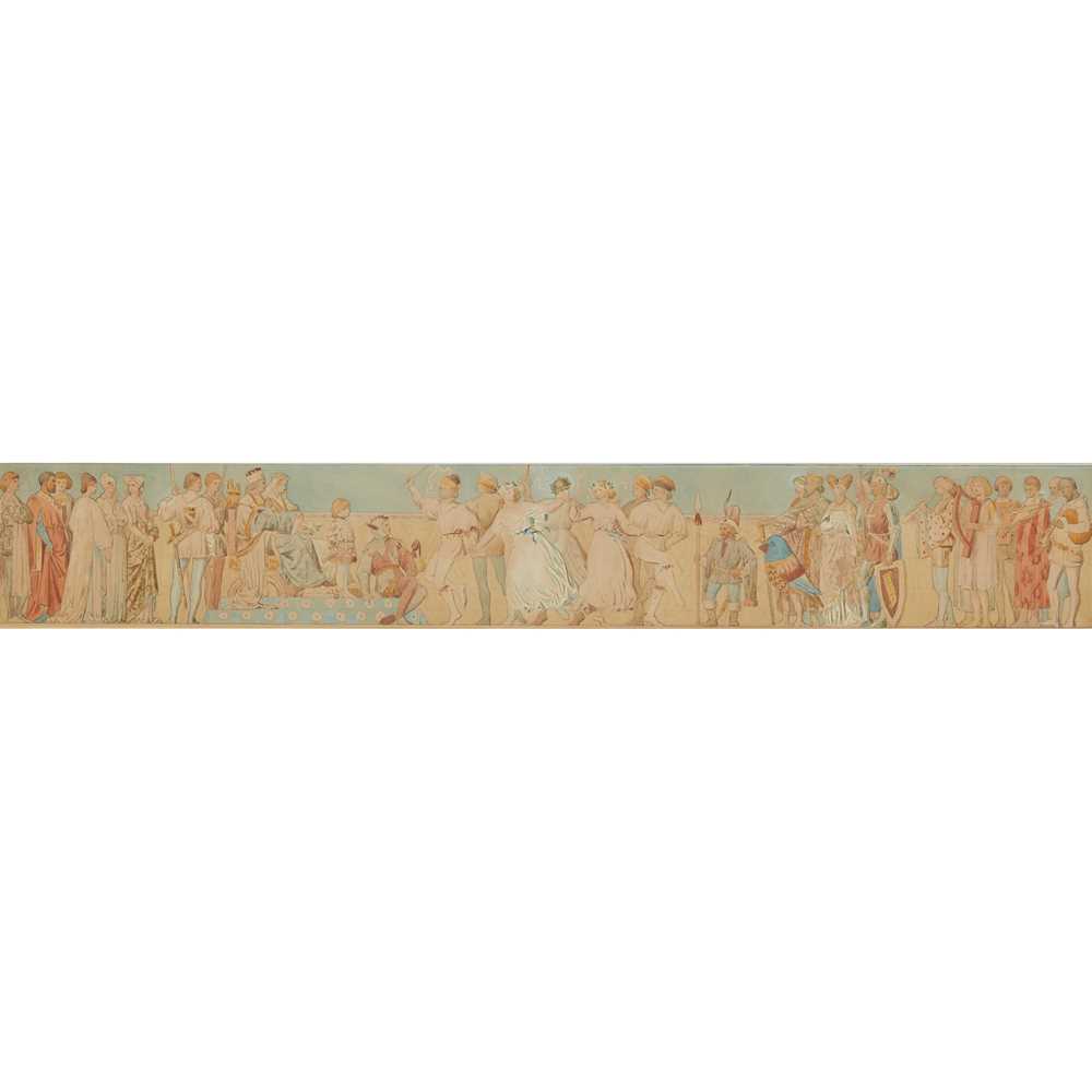 Appraisal: HENRY STACY MARKS - ORIGINAL DESIGN FOR THE PROSCENIUM FRIEZE