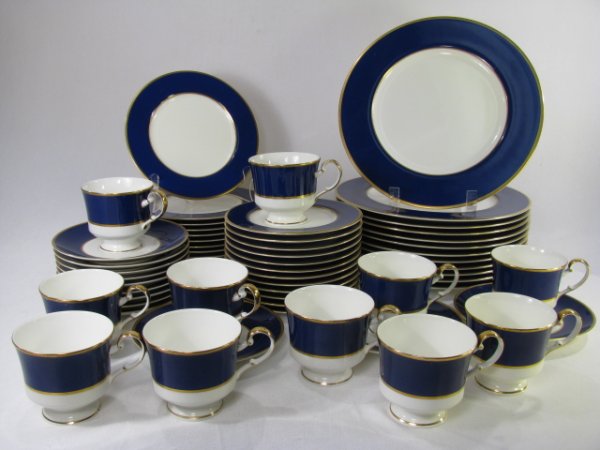 Appraisal: Bone china by Mikasa Cobalt Blue A Cathy Hardwick pattern