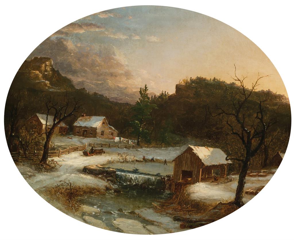 Appraisal: REGIS FRANCOIS GIGNOUX American French - The Farm in Winter