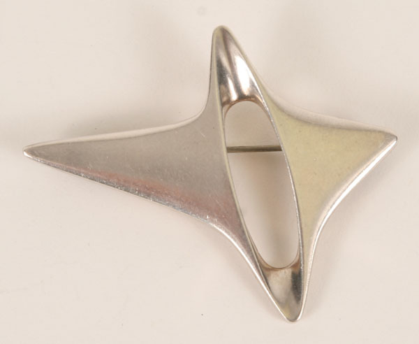 Appraisal: Georg Jensen Denmark sterling brooch modernist design W