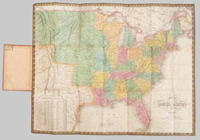 Appraisal: Mitchell s pocket map United States quot Map of the