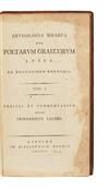 Appraisal: GREEK ANTHOLOGY Anthologia Graeca sive Poetarum graecorum lusus Greek text