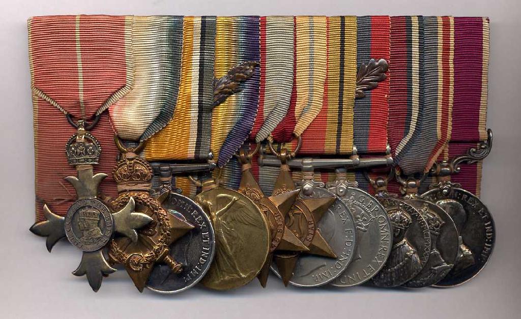 Appraisal: World War One OBE group of eleven The Most Excellent