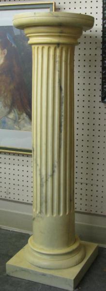 Appraisal: Reeded Column Fern Pedestal molded composite with marbled finish