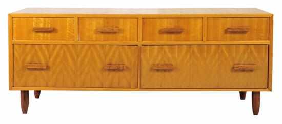 Appraisal: A TWO PIECE SIDEBOARD SUITE c Australian hardwood l x