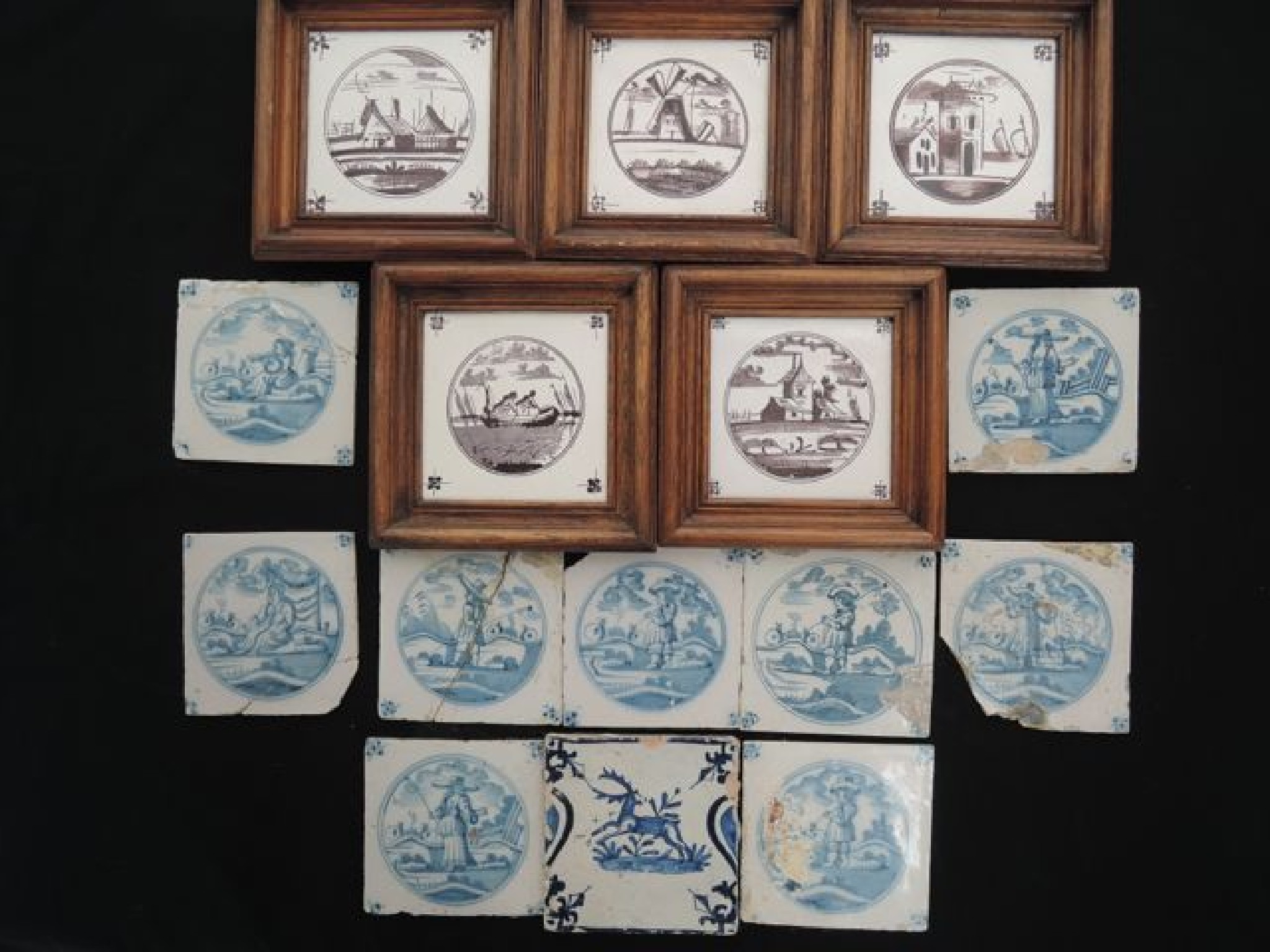 Appraisal: Ten th century Delft files mainly with character detail and