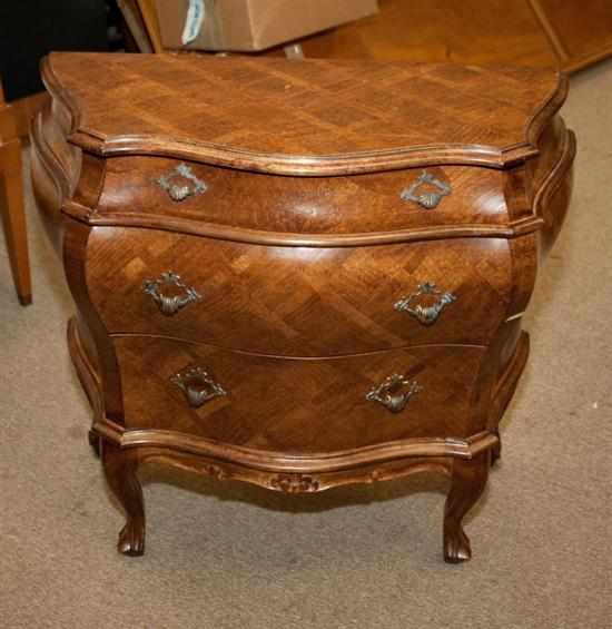 Appraisal: Louis XV style walnut diminutive commode Estimate - All property