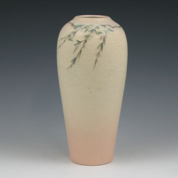 Appraisal: Rookwood Vellum glaze vase with Oriental-influenced cherry blossoms by Helen