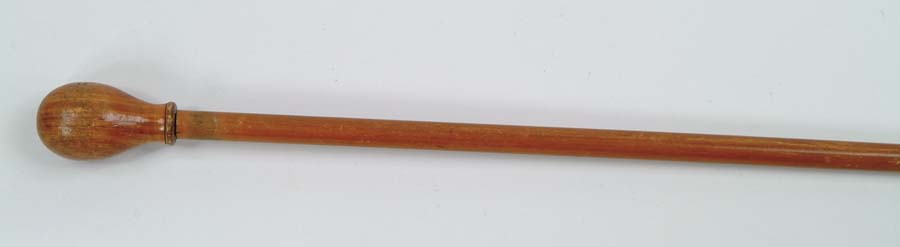 Appraisal: CANE WOODEN KNOB CANE Removable turned wood knob wood shaft