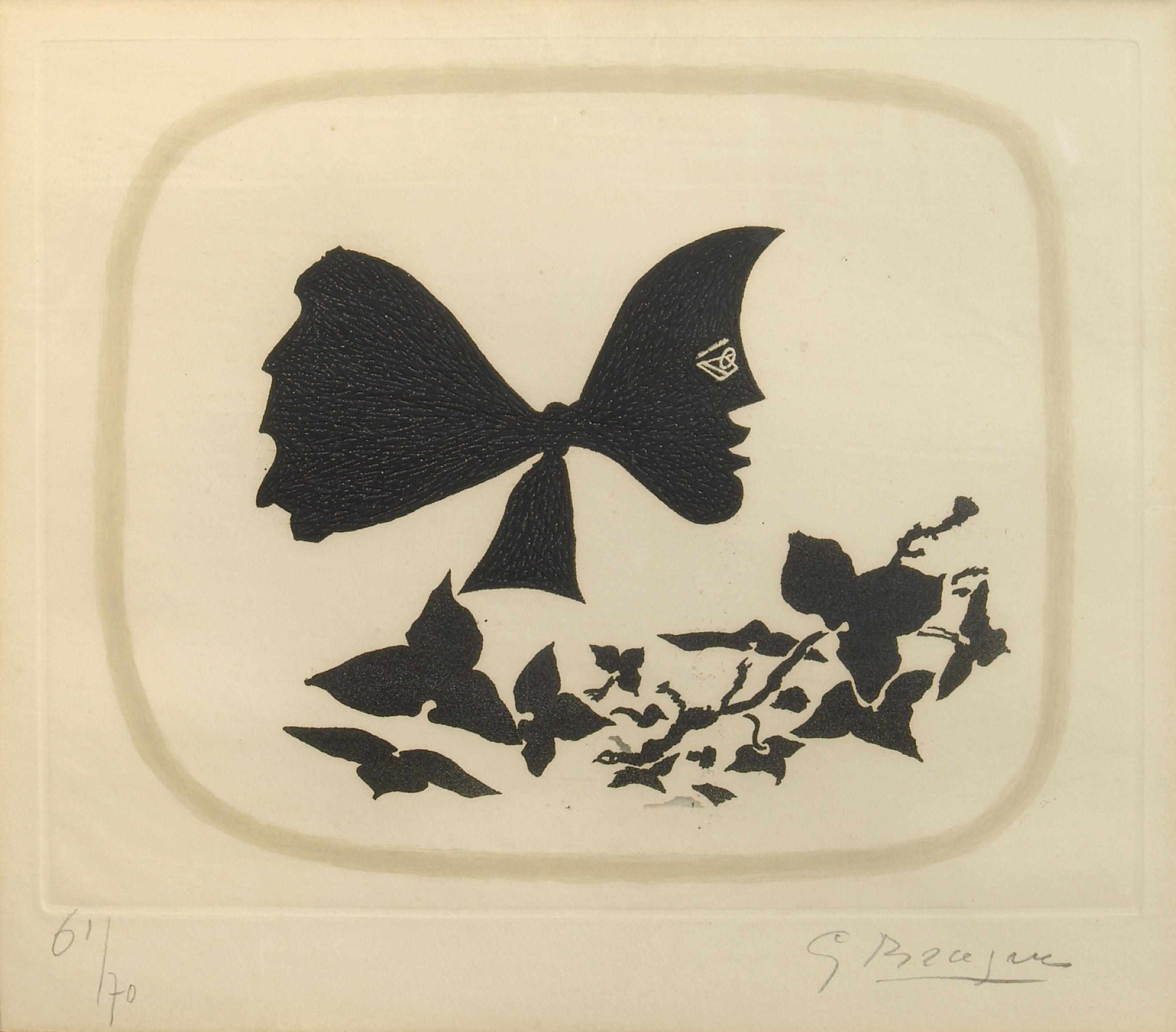 Appraisal: Georges Braque French - Frontispiece from Aot V Aquatint in