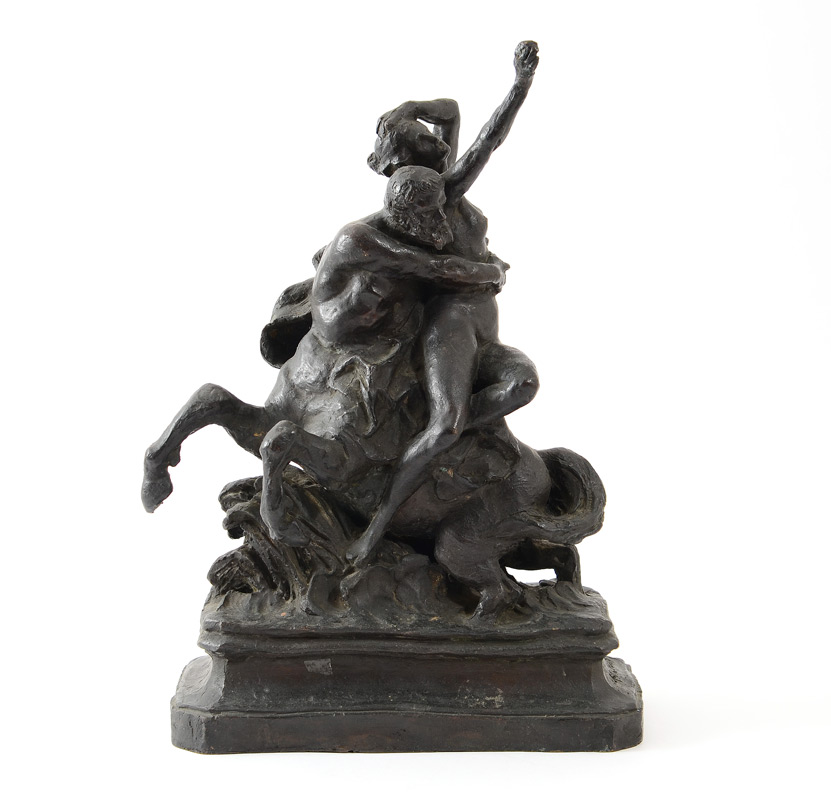 Appraisal: CENTAUR NYMPH BRONZE SIGNED H ALLOUARD '' h x ''