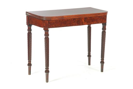 Appraisal: GEORGE III CARD TABLE England st half- th century mahogany