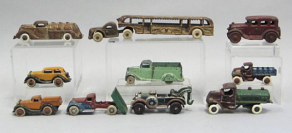 Appraisal: Cast Iron Transportation Toys An accumulation of American cast iron