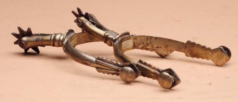 Appraisal: Pair of Spurs This pair of spurs is unmarked Light