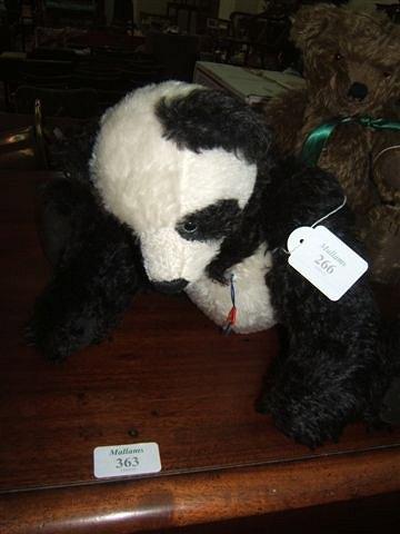 Appraisal: A Clemens mohair panda teddy bear high