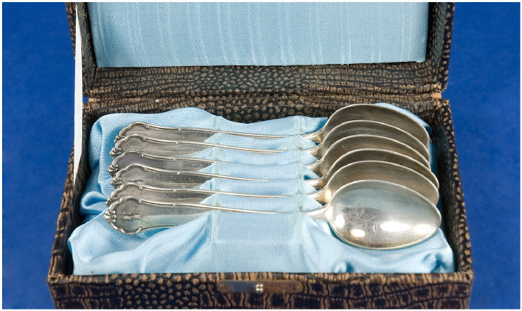 Appraisal: Boxed Set of SS German Teaspoons In original box with