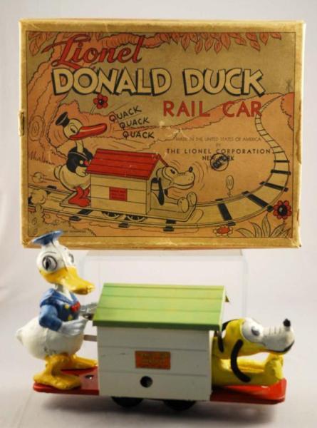 Appraisal: Lionel Walt Disney Donald Duck Pluto Rail Car Description Working