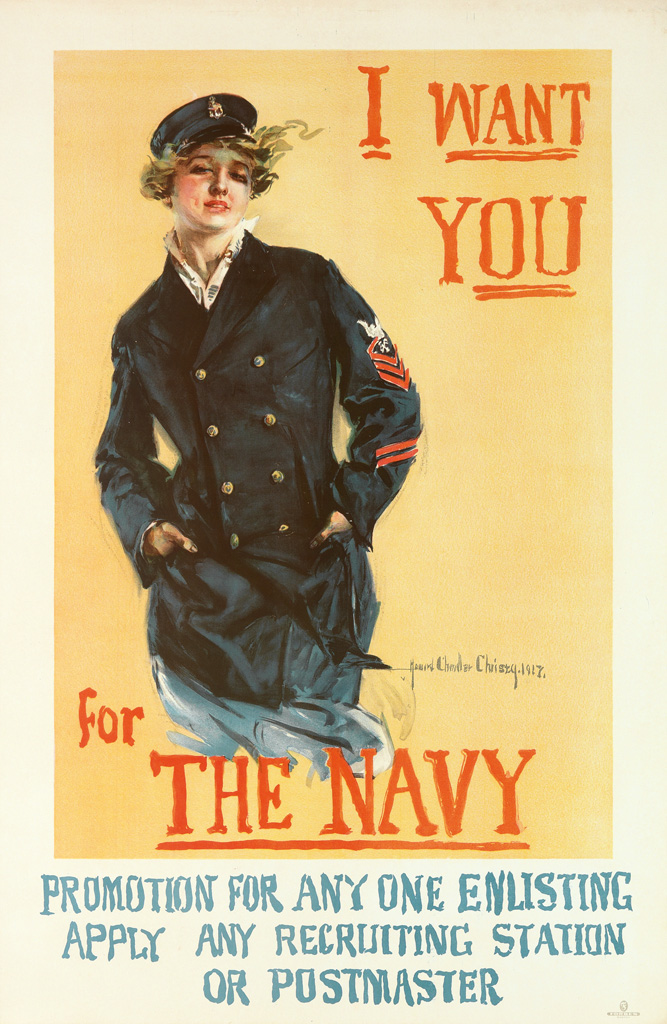 Appraisal: HOWARD CHANDLER CHRISTY - I WANT YOU FOR THE NAVY