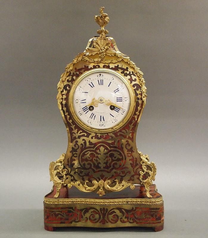 Appraisal: French bracket clock stand A French Louis XV style Lacquered