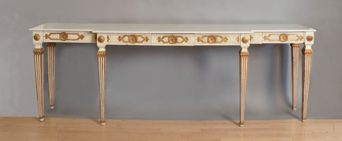 Appraisal: French marble top server th c h w