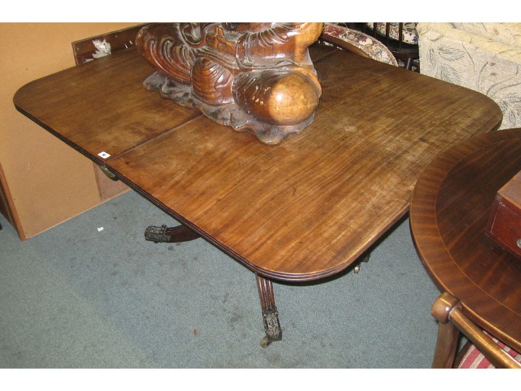 Appraisal: Victorian mahogany pedestal dining table