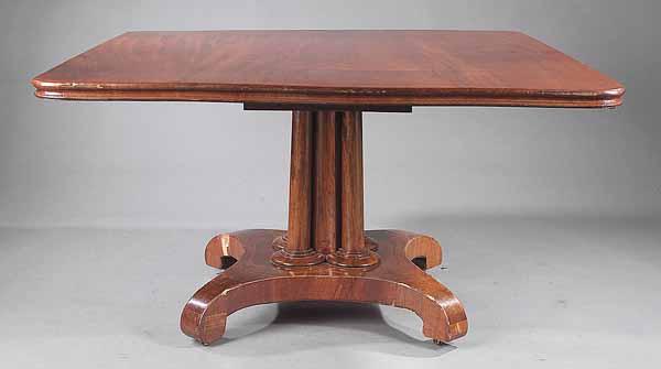 Appraisal: A William IV Mahogany Tilt-Top Breakfast Table c the square