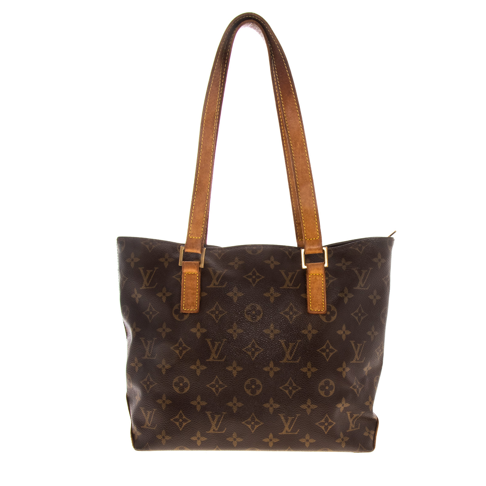 Appraisal: A LOUIS VUITTON CABAS PIANO A brown and tan Monogram