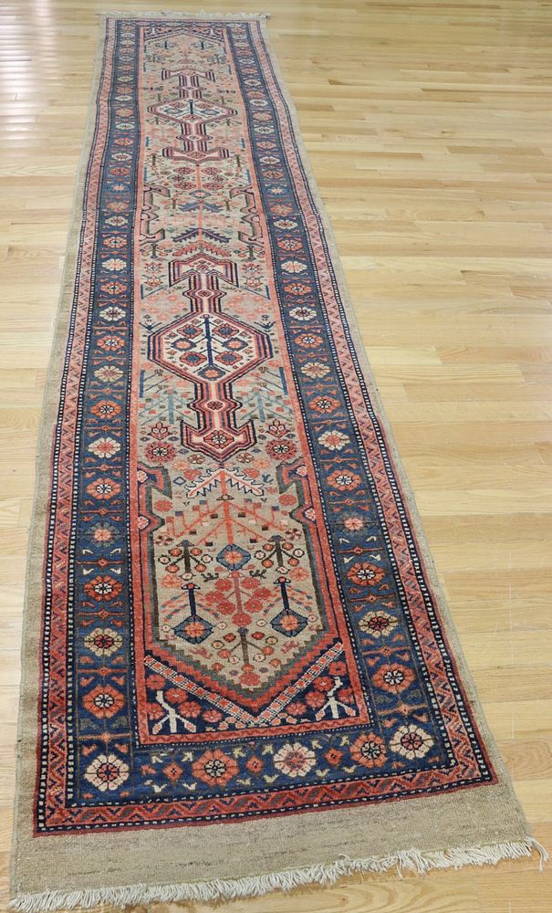 Appraisal: Antique And Finely Hand Woven Kazak Style Runner Good long