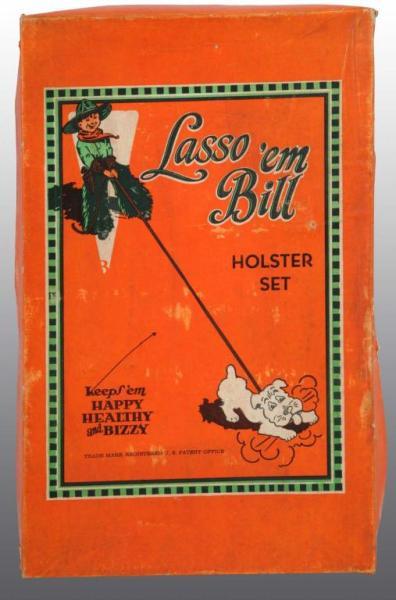 Appraisal: Lasso'em Bill Toy Gun Holster Set Description Includes original box