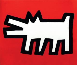 Appraisal: Print Keith Haring Keith Haring American - Icons Barking Dog