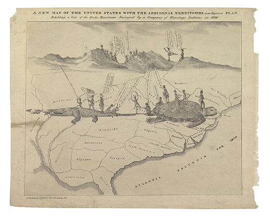 Appraisal: PRESIDENTS-- CAMPAIGN Imbert Anthony lithographer A New Map of the