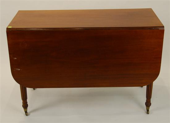 Appraisal: AMERICAN FEDERAL MAHOGANY DROP LEAF TABLE circa height inches width