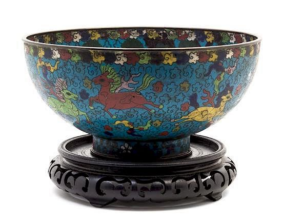 Appraisal: A Cloisonne Enamel Bowl Diameter inches A Cloisonne Enamel Bowl