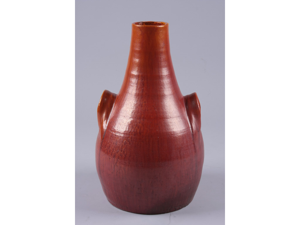 Appraisal: NC Pottery Floor Vase att JB Cole s tapering bulbous